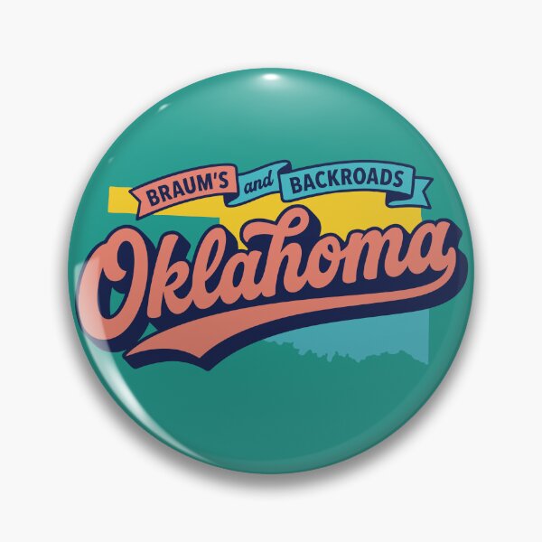 Item preview, Retro Oklahoma Braums and Backroads Vintage Script Americana Art designed and sold by Cozy-Old-Pub.