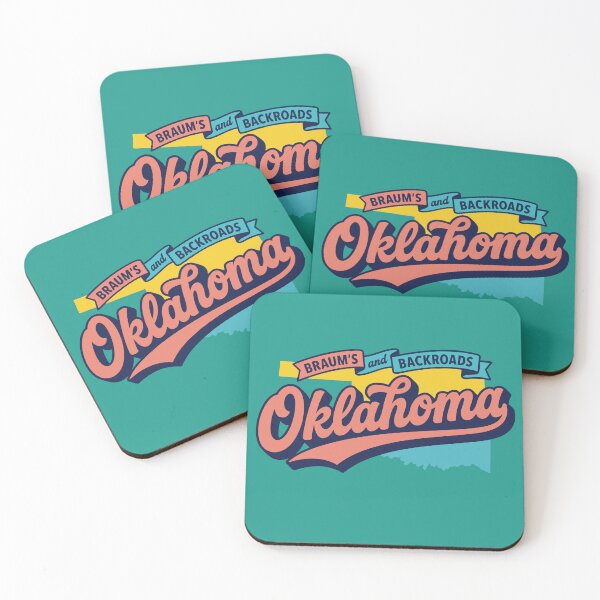 Item preview, Retro Oklahoma Braums and Backroads Vintage Script Americana Art designed and sold by Cozy-Old-Pub.