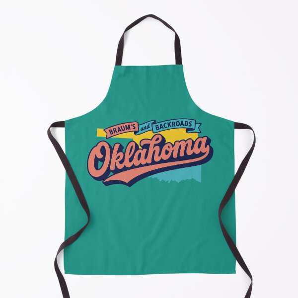 Item preview, Retro Oklahoma Braums and Backroads Vintage Script Americana Art designed and sold by Cozy-Old-Pub.