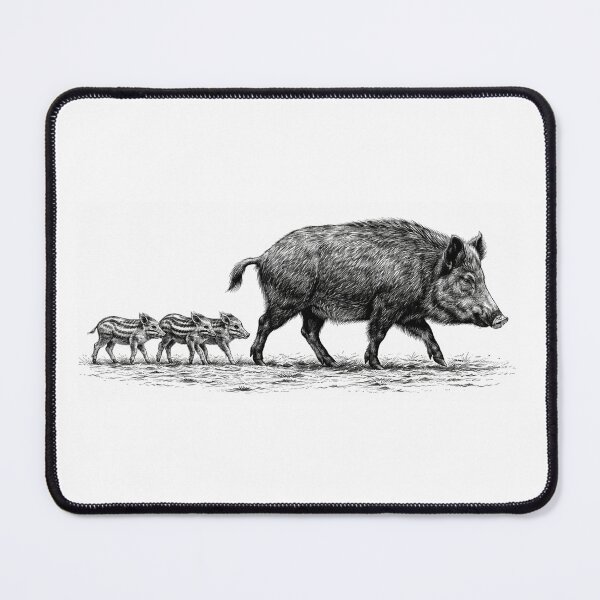 Item preview, Mother boar and piglets in motion designed and sold by danillah.