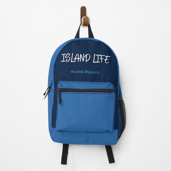 Item preview, Island Life Ocean Breeze Minimal Typography Dark Blue Aesthetic Design designed and sold by onubi.