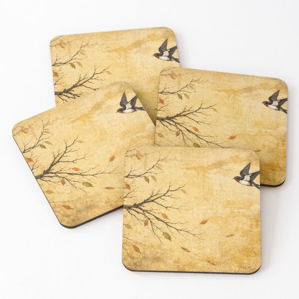 Item preview, Swallows in flight in the autumn light designed and sold by Sigtrix.