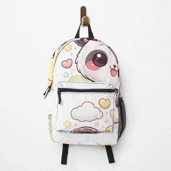 Item preview, Cute Kawaii Panda with Smiling Sun Pastel Sticker designed and sold by rajasekhark.