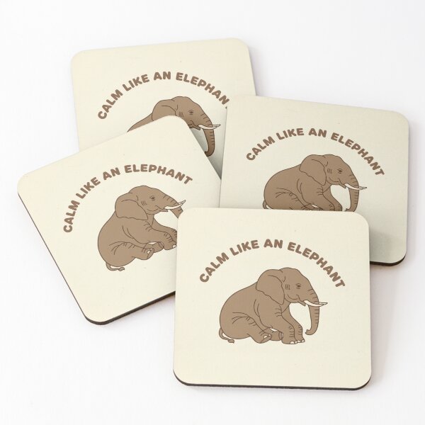 Item preview, Elephant Art Print Calm Savanna Minimalist Decor designed and sold by SavannaStrikes.
