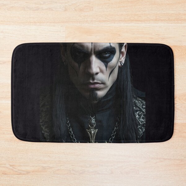Item preview, Malachar Voss Gothic Metal Vocalist Portrait Art designed and sold by GeoWhimsy Studio.