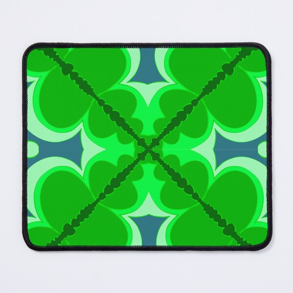 Item preview, Geometric Green Leaf Pattern with Layered Shades designed and sold by anamariafischer.