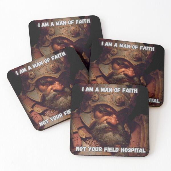Item preview, Grumpy Dwarf Cleric - Man of Faith, Fantasy Series designed and sold by Mission Ready.