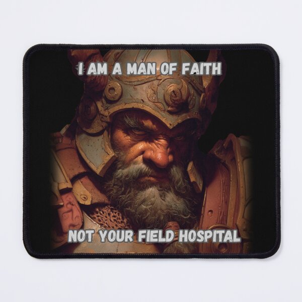 Item preview, Grumpy Dwarf Cleric - Man of Faith, Fantasy Series designed and sold by Mission Ready.