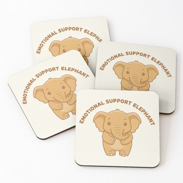 Item preview, Elephant Minimalist Sticker Savanna Emotional Support Art designed and sold by SavannaStrikes.