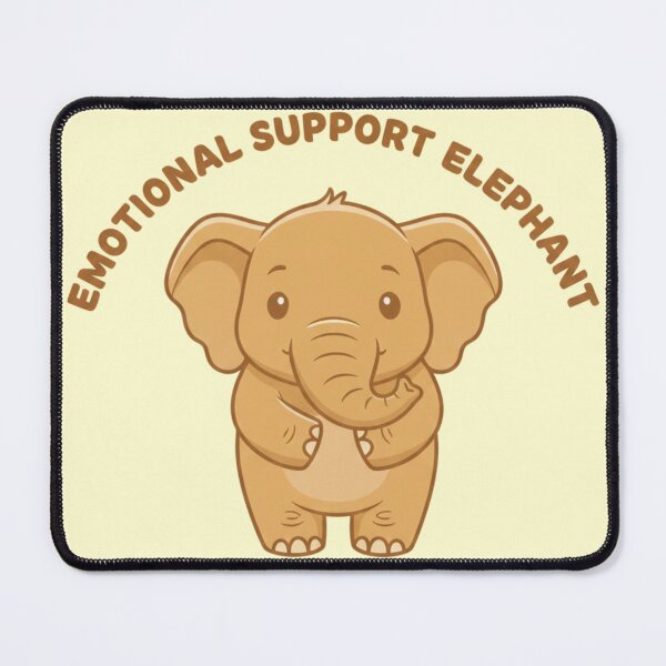 Item preview, Elephant Minimalist Sticker Savanna Emotional Support Art designed and sold by SavannaStrikes.