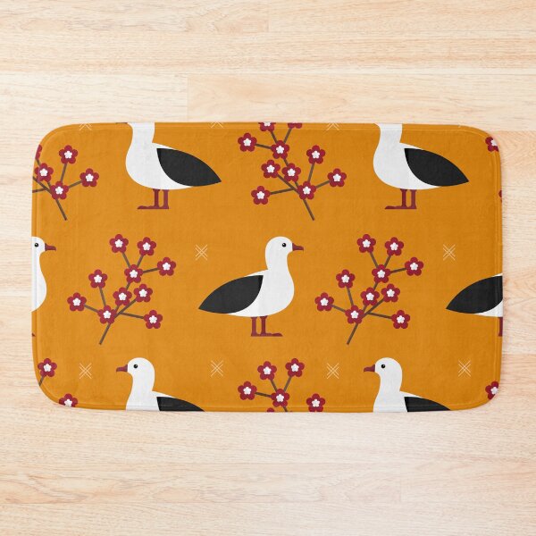 Item preview, Albatrosses on orange designed and sold by reneesillus.