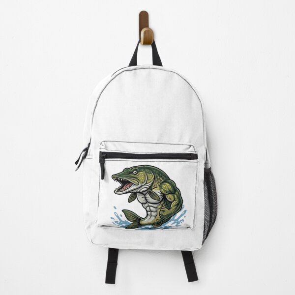 Item preview, Angry Northern Pike - Aggressive Predator Fishing Illustration designed and sold by ClaussShop.