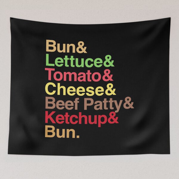 Item preview, Burger Stack Funny Food Typography Humor designed and sold by EthosWear.
