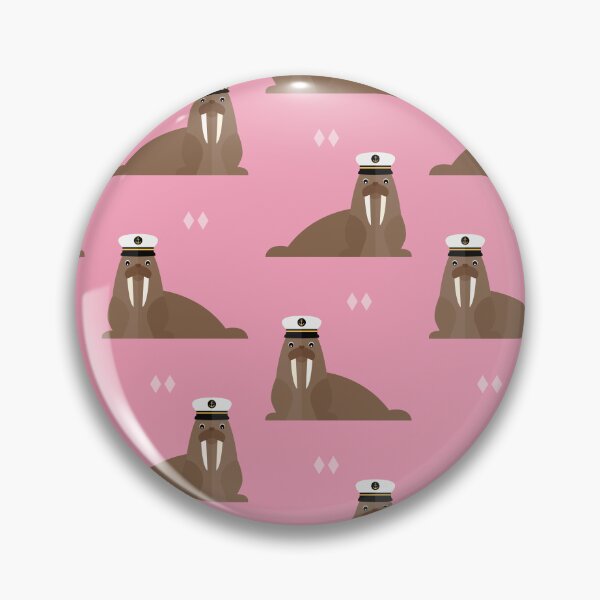 Item preview, Walruses with sailor hat on pink designed and sold by reneesillus.