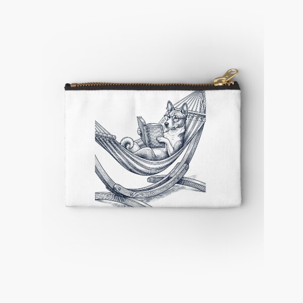 Item preview, Vintage Basenji Reading Book Summer Hammock Dog Lover designed and sold by DoodleTortle.