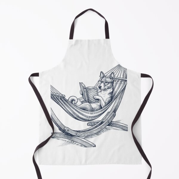 Item preview, Vintage Basenji Reading Book Summer Hammock Dog Lover designed and sold by DoodleTortle.