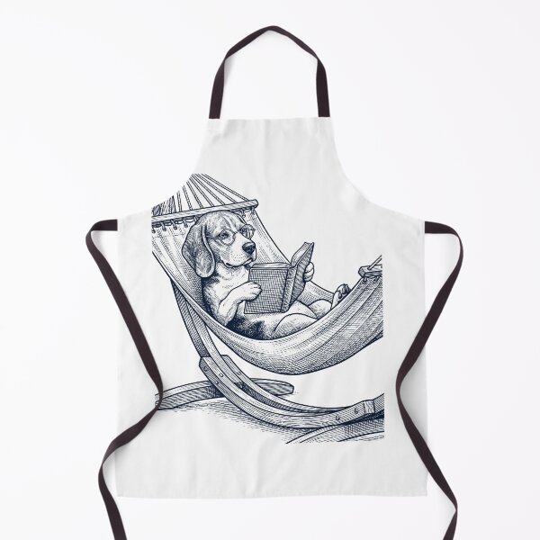 Item preview, Vintage Beagle Reading Book Summer Hammock Dog Lover designed and sold by DoodleTortle.