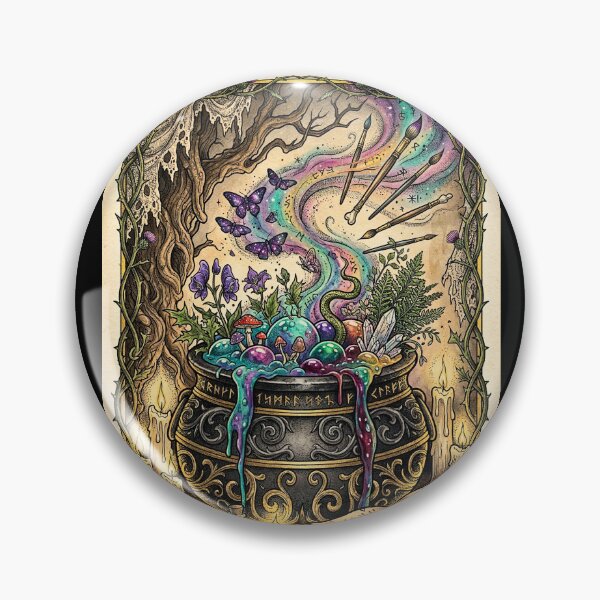 Item preview, Pigment Cauldron: Chromatic Sorcery designed and sold by elaemor-art.