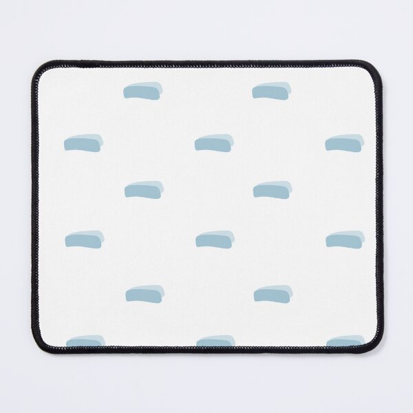 Item preview, Pastel Azure Minimalist Dashes on White designed and sold by KSimpson838.