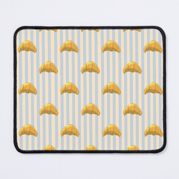 Item preview, Croissant Pattern Blue Stripes Minimalist designed and sold by Eri Atelier.