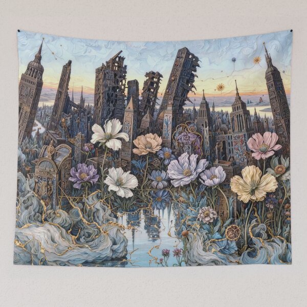 Item preview, Floral Resilience in the Urban Ruins designed and sold by M-Y-A-R-T-.