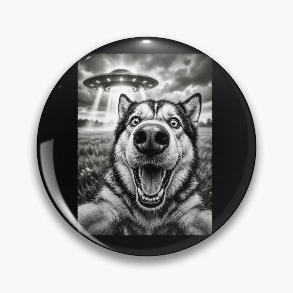 Item preview, Vintage Alaskan Malamute UFO Alien Dog Mom Dad Lover designed and sold by TerryConnells.