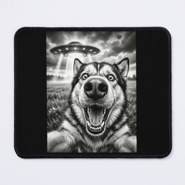 Item preview, Vintage Alaskan Malamute UFO Alien Dog Mom Dad Lover designed and sold by TerryConnells.