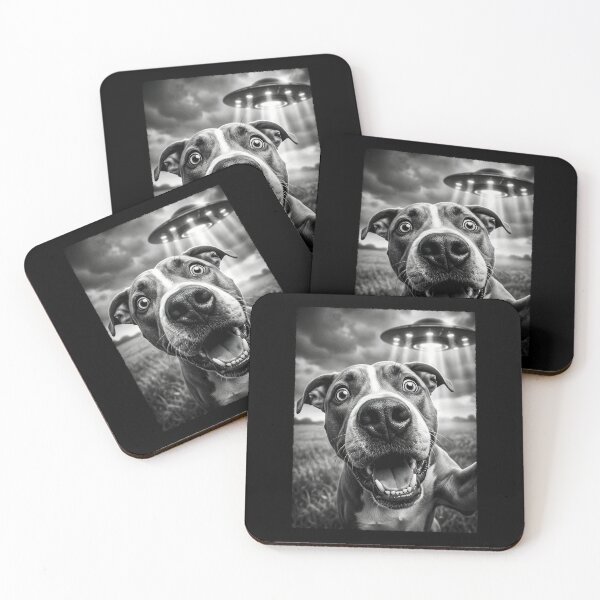 Item preview, American Staffordshire Terrier Vintage OVNI Perro Alienígena Mamá Papá Amante designed and sold by TerryConnells.