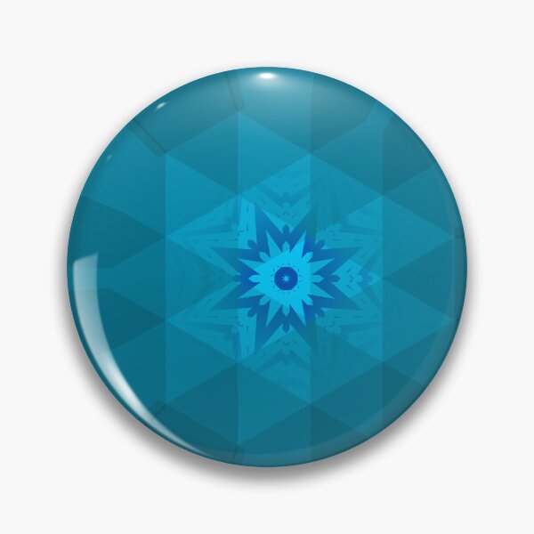 Item preview, Blue Radiant Starburst Mandala designed and sold by IntelliMindDesigns.