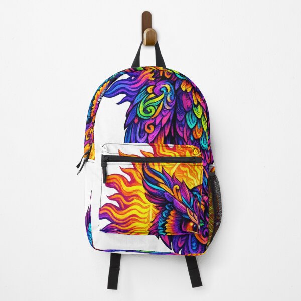 Item preview, Psychedelic Neon Owl with Radiant Sunburst Trippy Art designed and sold by rajasekhark.