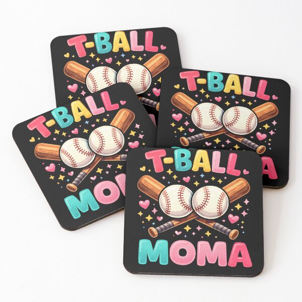 Item preview, T Ball Mom Apparel Cute Baseball Mom Colorful Tball Mom T-Shirt, Baseball Mom Gift, Sports Mom designed and sold by AsturShop.