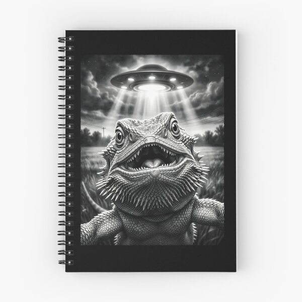 Item preview, Vintage Bearded Dragon UFO Alien Animal Lover designed and sold by TerryConnells.