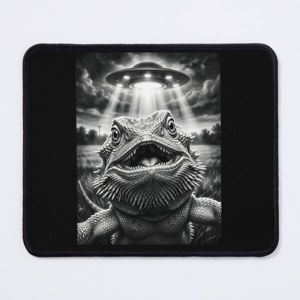 Item preview, Vintage Bearded Dragon UFO Alien Animal Lover designed and sold by TerryConnells.