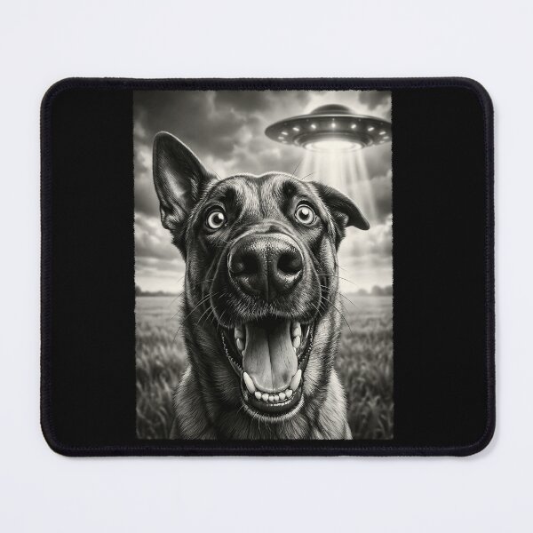 Item preview, Vintage Belgian Malinois UFO Alien Dog Mom Dad Lover designed and sold by TerryConnells.