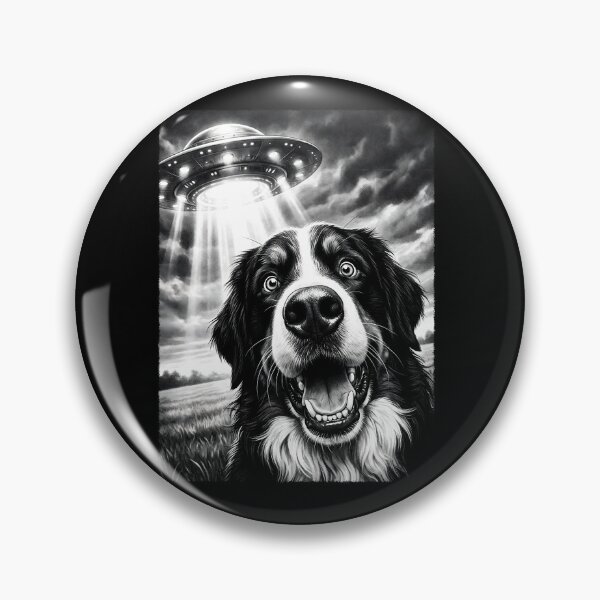 Item preview, Vintage Bernese Mountain Dog UFO Alien Dog Mom Dad Lover designed and sold by TerryConnells.