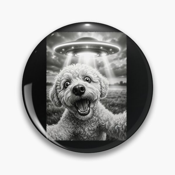 Item preview, Vintage Bichon Frise UFO Alien Dog Mom Dad Lover designed and sold by TerryConnells.