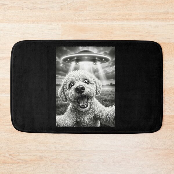 Item preview, Vintage Bichon Frise UFO Alien Dog Mom Dad Lover designed and sold by TerryConnells.