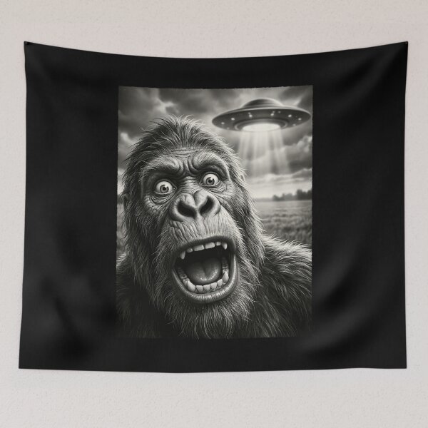 Item preview, Vintage Bigfoot UFO Alien Animal Lover designed and sold by TerryConnells.