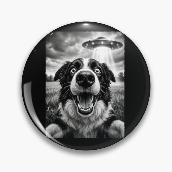 Item preview, Vintage Border Collie UFO Alien Dog Mom Dad Lover designed and sold by TerryConnells.