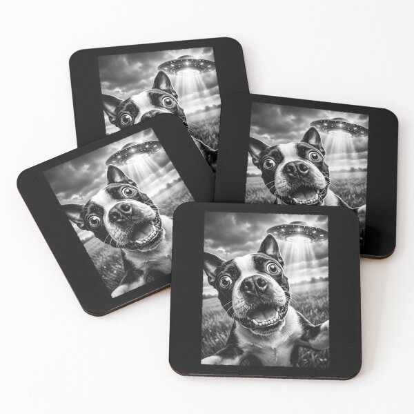 Item preview, Vintage Boston Terrier UFO Alien Dog Mom Dad Lover designed and sold by TerryConnells.
