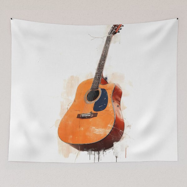 Item preview, acoustic guitar painting artwork designed and sold by gut2000.