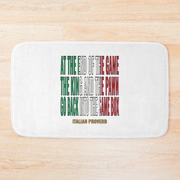 Item preview, Italian Proverb: The King and The Pawn (Gold & Tricolore Edition) designed and sold by JR78.