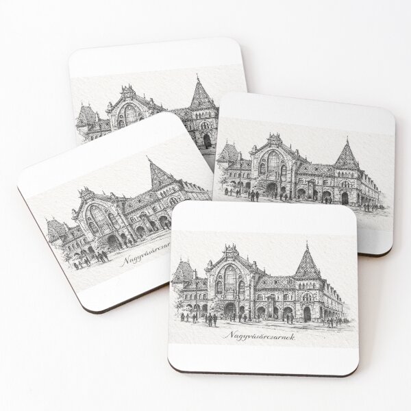 Item preview, Nagyvásárcsarnok – Budapest Market Sketch designed and sold by bubuandfriends.
