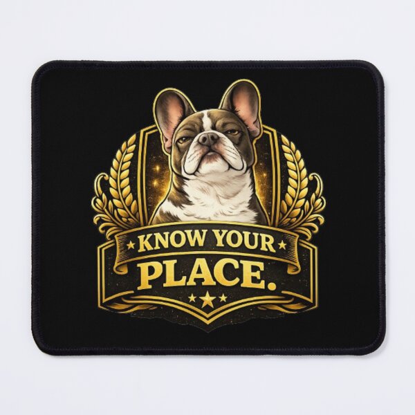 Item preview, French Bulldog Owners Club – Know Your Place Premium Funny Frenchie Design designed and sold by Frenchie Fever.