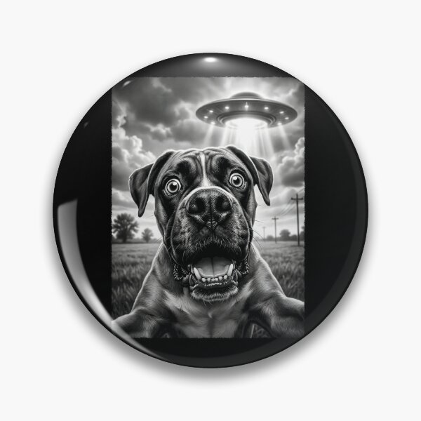 Item preview, Vintage Boxer Dog UFO Alien Dog Mom Dad Lover designed and sold by TerryConnells.