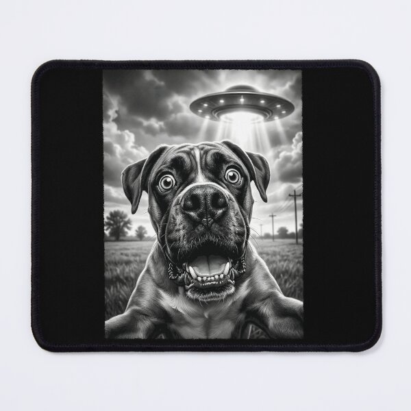 Item preview, Vintage Boxer Dog UFO Alien Dog Mom Dad Lover designed and sold by TerryConnells.