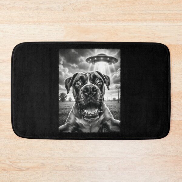 Item preview, Vintage Boxer Dog UFO Alien Dog Mom Dad Lover designed and sold by TerryConnells.