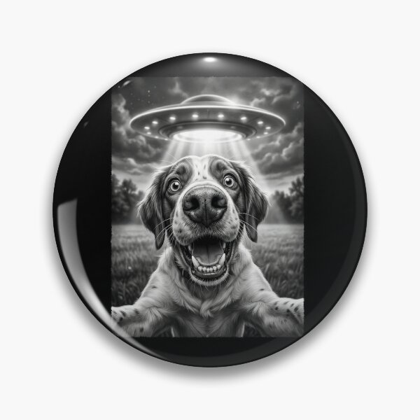 Artikelvorschau, Vintage Brittany UFO Alien Hund Mama Papa Liebhaber entworfen und verkauft von TerryConnells.