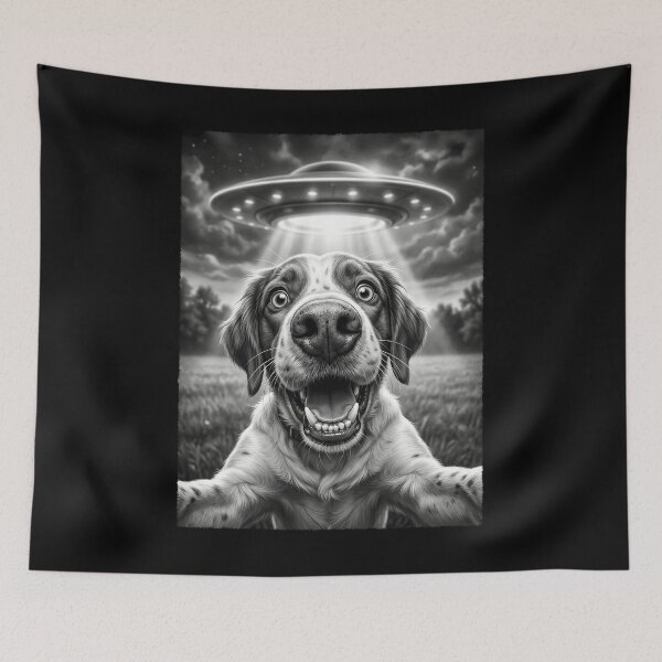 Item preview, Vintage Brittany UFO Alien Dog Mom Dad Lover designed and sold by TerryConnells.