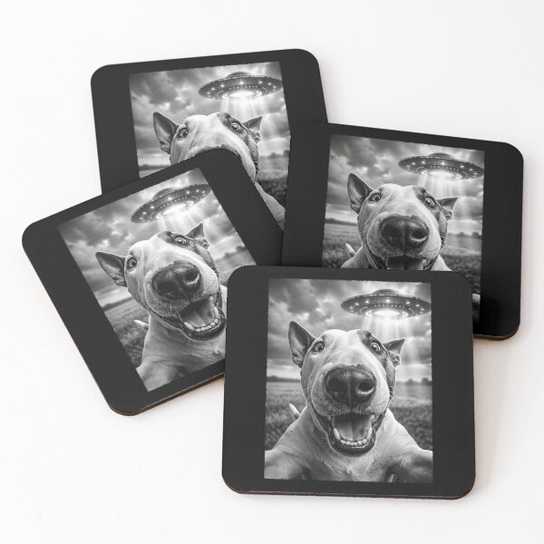 Artikelvorschau, Vintage Bullterrier UFO Alien Hund Mama Papa Liebhaber entworfen und verkauft von TerryConnells.